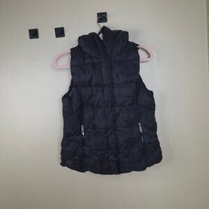 Marc New York Button Front Quilted Puffer Vest in Black Size M